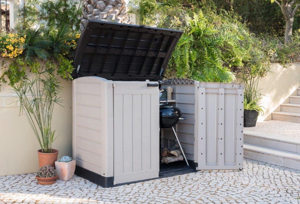 Zahradní box Keter STOREITOUT ARC béžový / hnědý akce